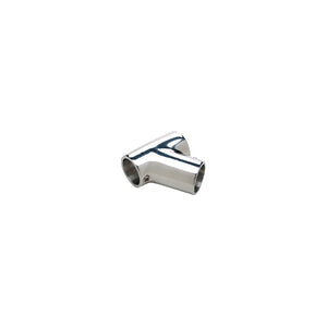 Rail Fitting Tee for 7/8in OD Tubing, Stainless Steel, 60º