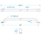 Stainless Steel Hand Rail, 24in