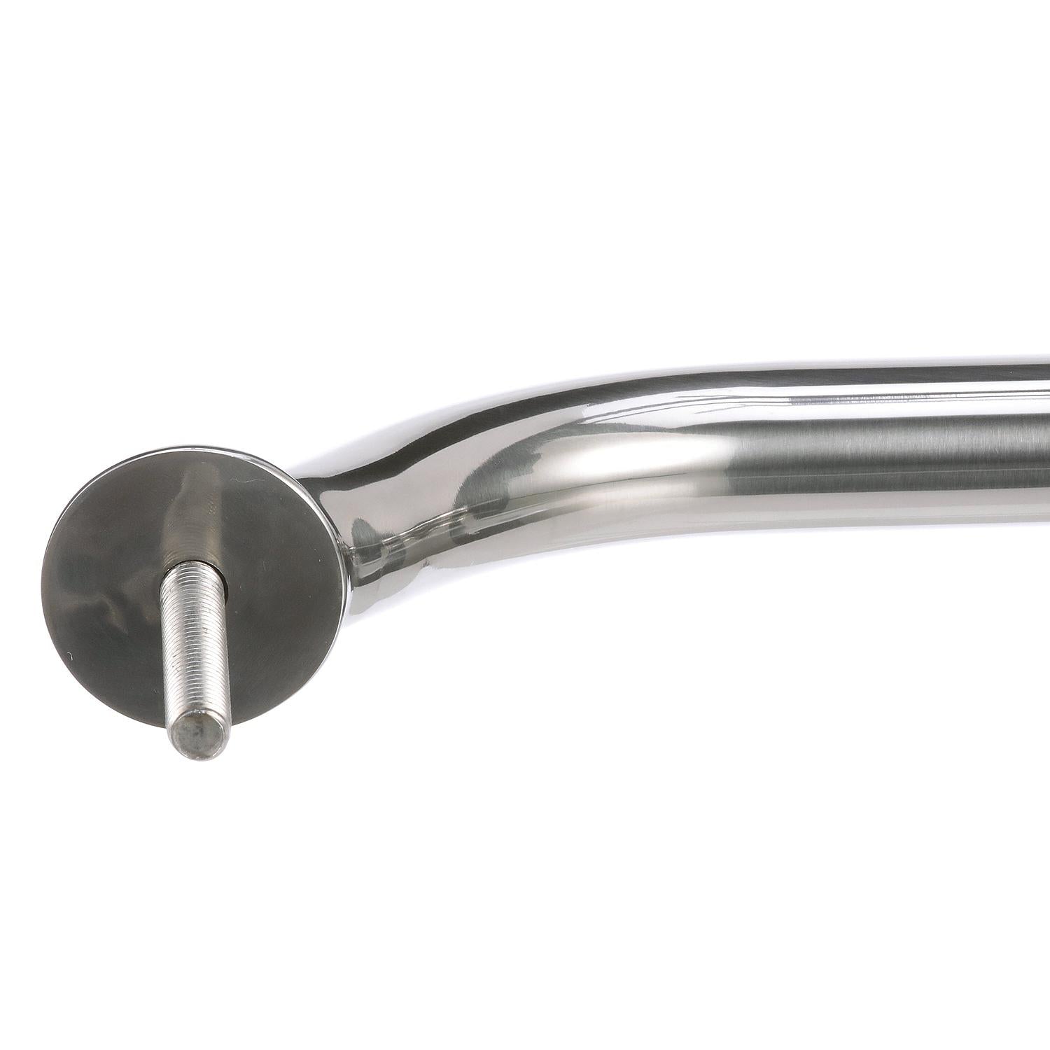 Stainless Steel Hand Rail w/ Studs, 24in