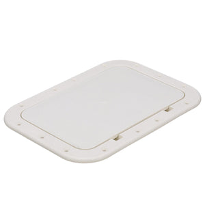 Polypropylene 7in x 11in ID Pry-Out Type Hatch-White