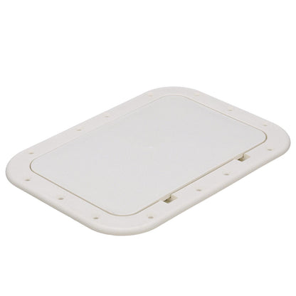 Polypropylene 7in x 11in ID Pry-Out Type Hatch-White