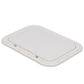 Polypropylene 7in x 11in ID Pry-Out Type Hatch-White