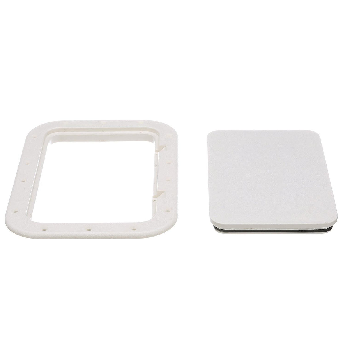 Polypropylene 7in x 11in ID Pry-Out Type Hatch-White