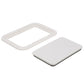 Polypropylene 7in x 11in ID Pry-Out Type Hatch-White