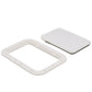 Polypropylene 7in x 11in ID Pry-Out Type Hatch-White