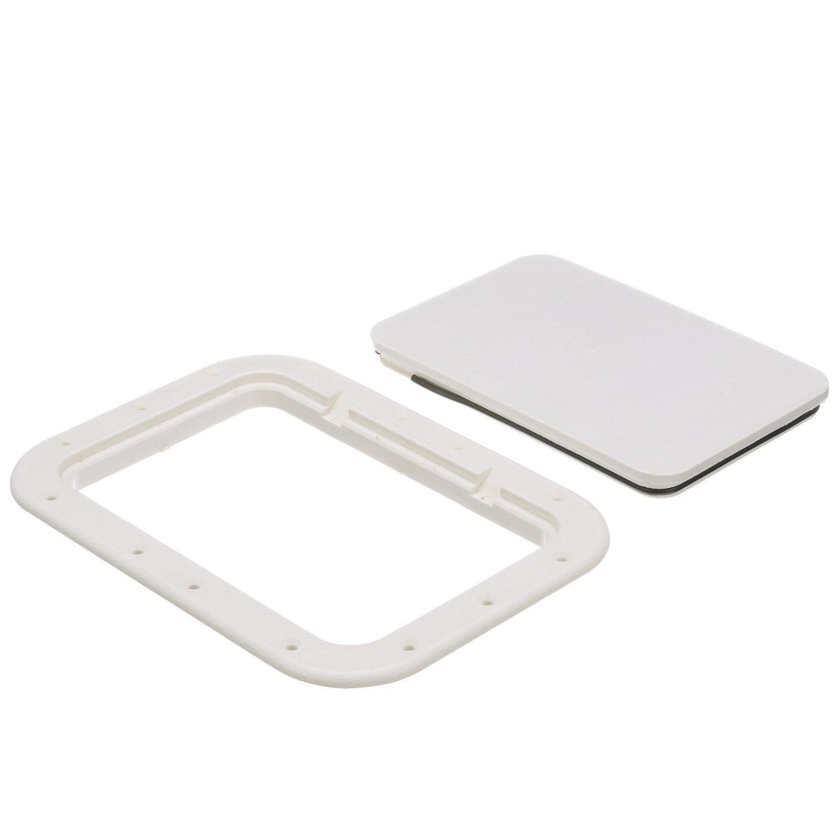 Polypropylene 7in x 11in ID Pry-Out Type Hatch-White