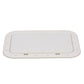 Polypropylene 7in x 11in ID Pry-Out Type Hatch-White