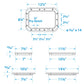 Polypropylene 7in x 11in ID Pry-Out Type Hatch-White