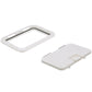 Polypropylene 7in x 11in ID Hatch w/ Molded in 100º Stainless Steel Hinge