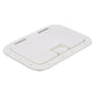 Polypropylene 7in x 11in ID Hatch w/ Molded in 100º Stainless Steel Hinge