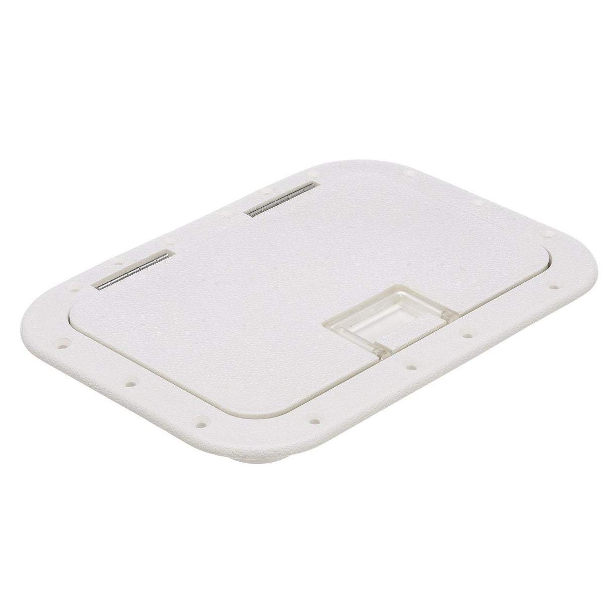 Polypropylene 7in x 11in ID Hatch w/ Molded in 100º Stainless Steel Hinge