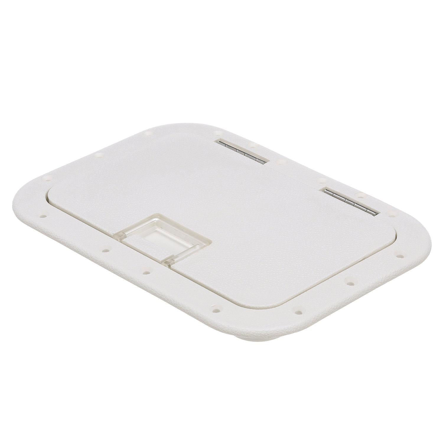 Polypropylene 7in x 11in ID Hatch w/ Molded in 100º Stainless Steel Hinge