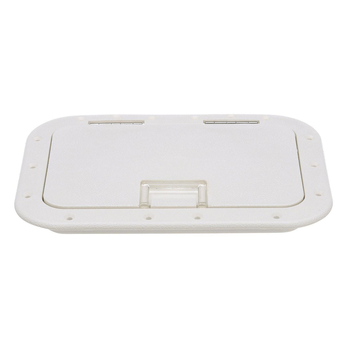 Polypropylene 7in x 11in ID Hatch w/ Molded in 100º Stainless Steel Hinge