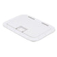Polypropylene 7in x 11in ID Hatch w/ Molded in 100º Stainless Steel Hinge