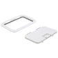 Polypropylene 7in x 11in ID Hatch w/ Molded in 100º Stainless Steel Hinge