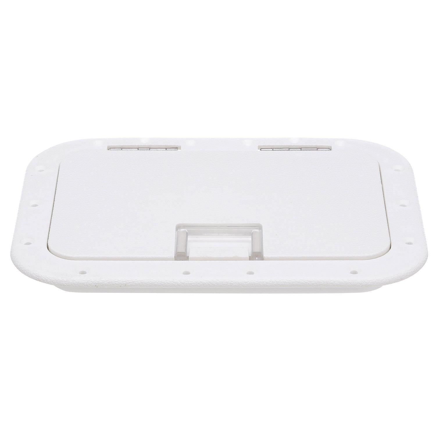 Polypropylene 7in x 11in ID Hatch w/ Molded in 100º Stainless Steel Hinge