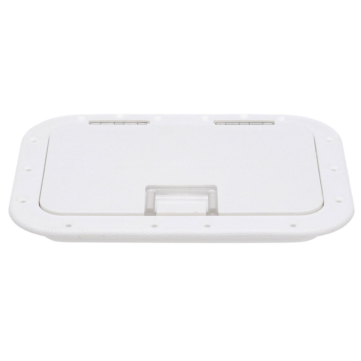 Polypropylene 7in x 11in ID Hatch w/ Molded in 100º Stainless Steel Hinge