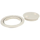 Polypropylene Twist ftNft Lock Deck Plate, White, 4in