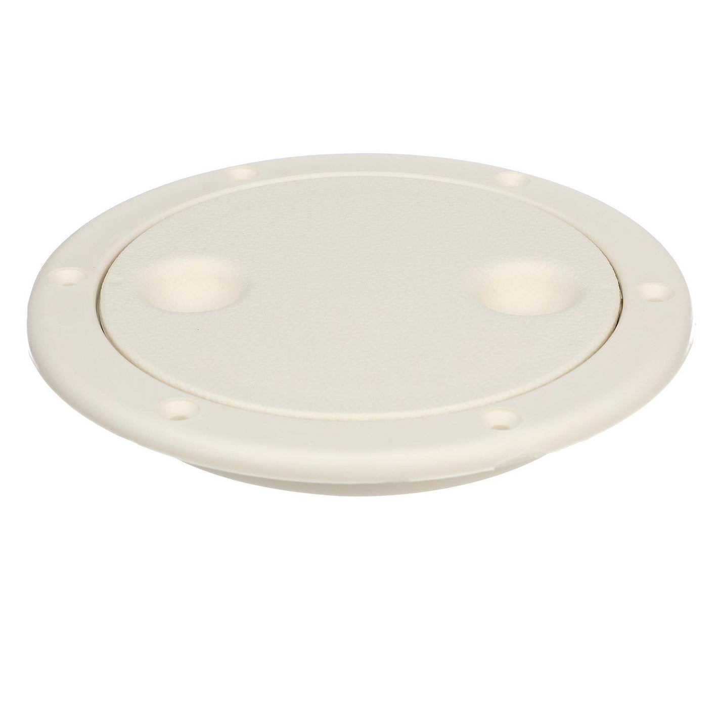 Polypropylene Twist ftNft Lock Deck Plate, White, 4in