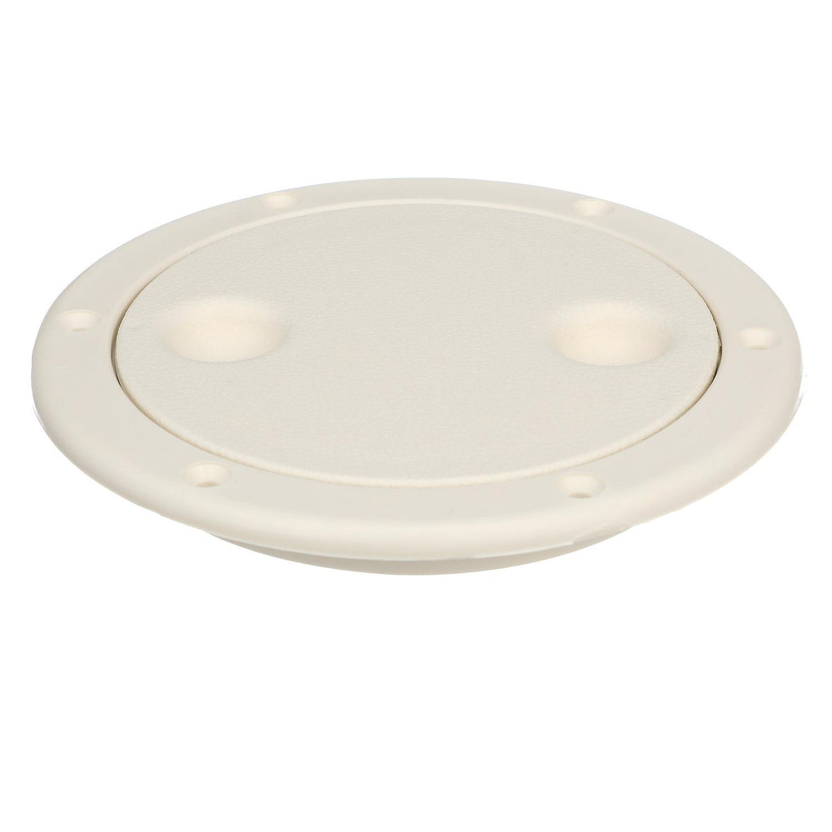 Polypropylene Twist ftNft Lock Deck Plate, White, 4in