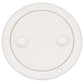 Polypropylene Twist ftNft Lock Deck Plate, White, 4in