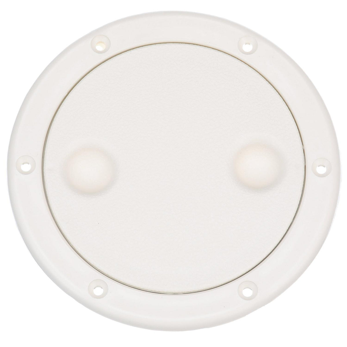 Polypropylene Twist ftNft Lock Deck Plate, White, 4in