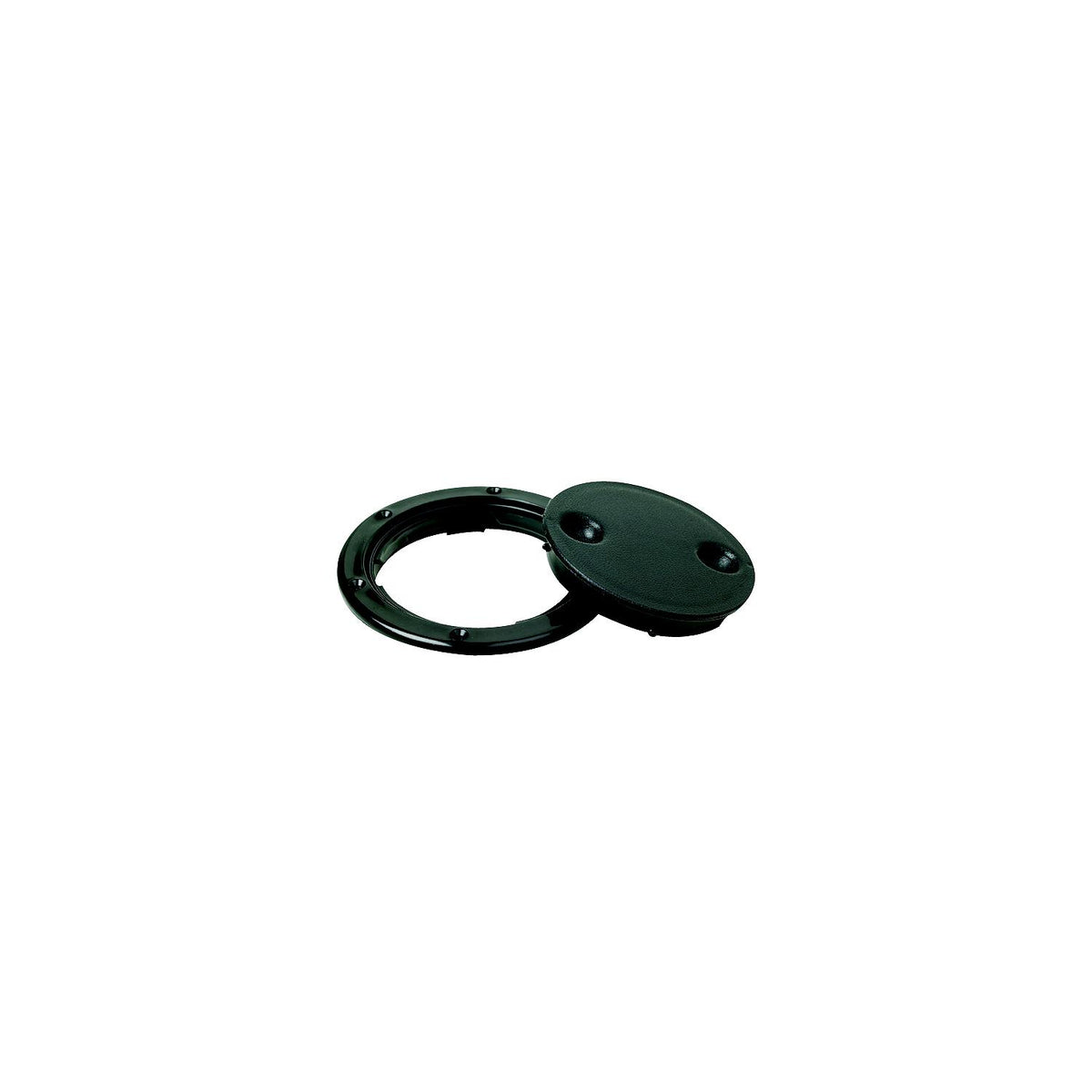 Polypropylene Twist ftNft Lock Deck Plate, Black, 6in