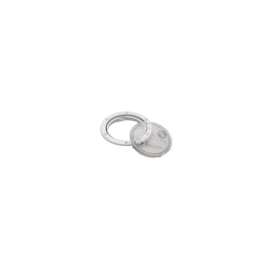 Polypropylene Twist ftNft Lock Deck Plate, White/ Clear, 4in