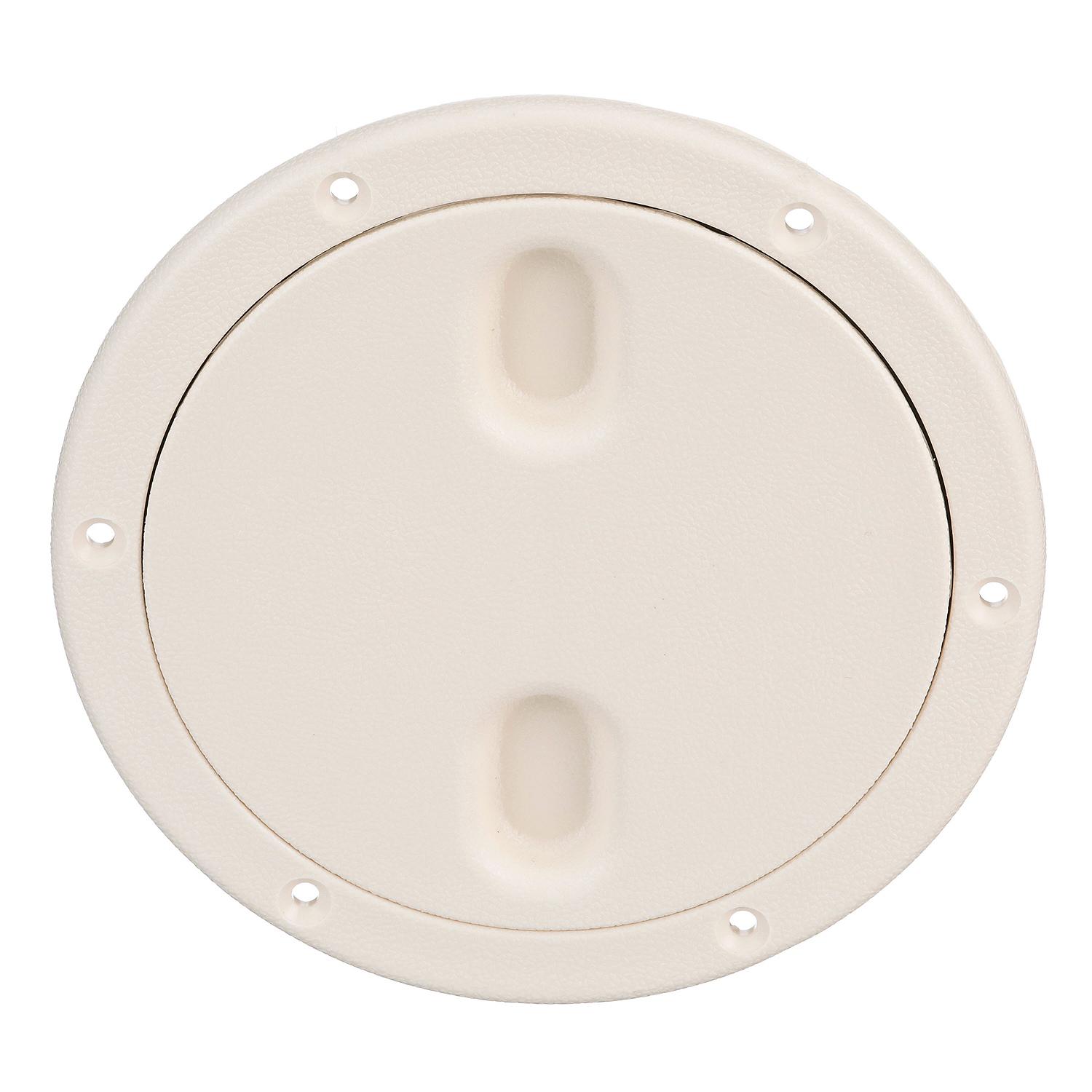Polypropylene Twist ftNft Lock Deck Plate, White, 6in