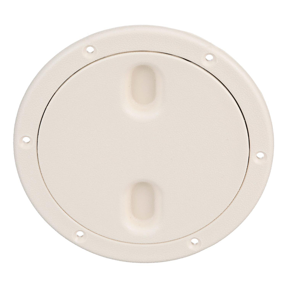 Polypropylene Twist ftNft Lock Deck Plate, White, 6in