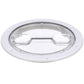Polypropylene Twist ftNft Lock Deck Plate, White/ Clear, 6in