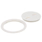 Polypropylene Twist ftNft Lock Deck Plate, White, 8in