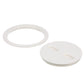 Polypropylene Twist ftNft Lock Deck Plate, White, 8in