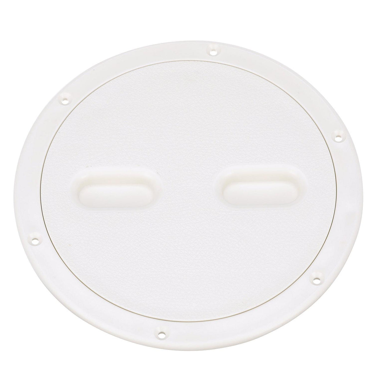 Polypropylene Twist ftNft Lock Deck Plate, White, 8in