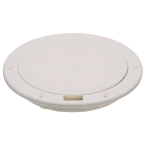 Polypropylene Pry-Up Deck Plate, White, 4in