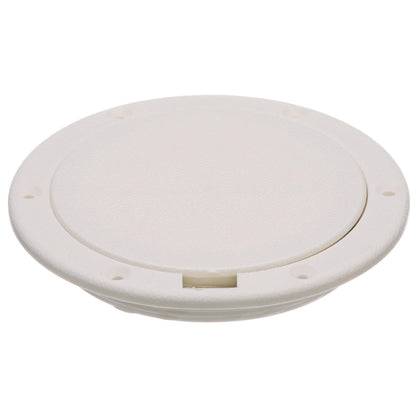 Polypropylene Pry-Up Deck Plate, White, 4in