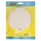 Polypropylene Pry-Up Deck Plate, White, 10in