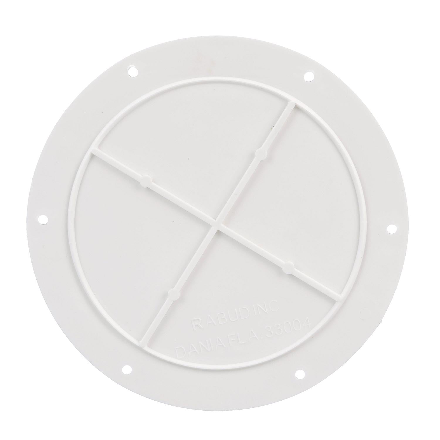 Polypropylene Cover Plate, Arctic White, 7-5/8in