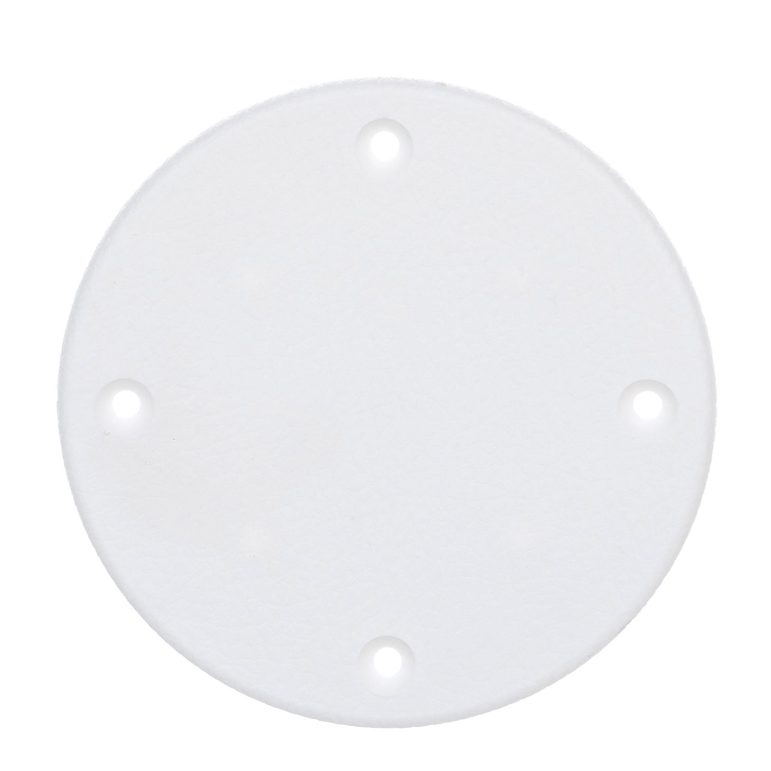 Polypropylene Cover Plate, Arctic White, 4-1/8in