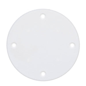 Polypropylene Cover Plate, Arctic White, 4-1/8in