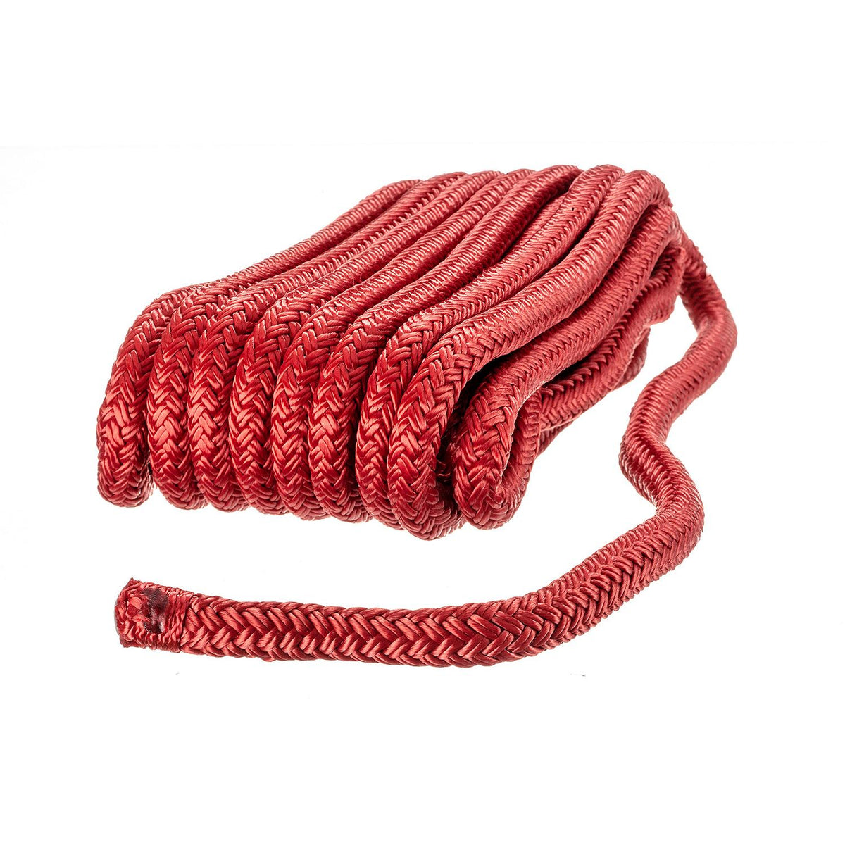 Double Braid Nylon Dock Line, Red, 3/8in x 20ft