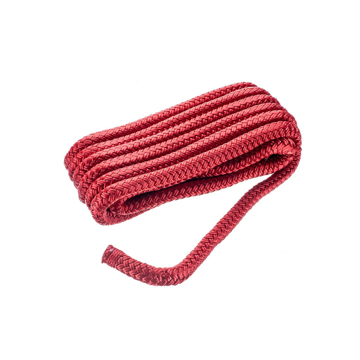 Double Braid Nylon Dock Line, Red, 1/2in x 15ft