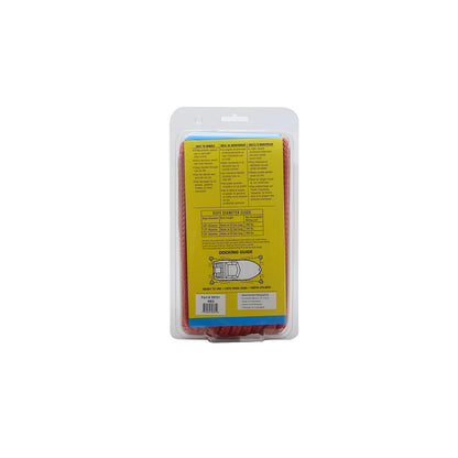 Double Braid Nylon Dock Line, Red, 1/2in x 25ft