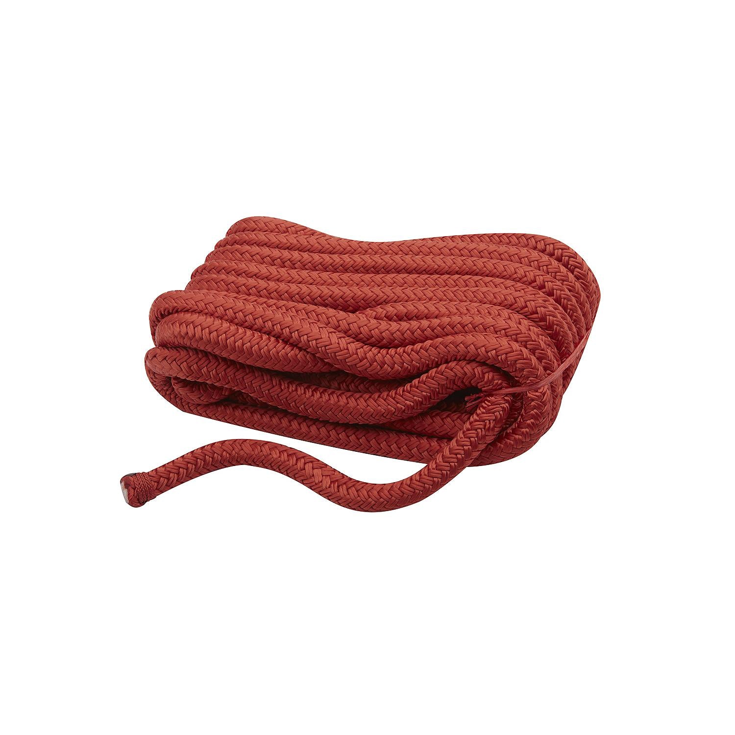 Double Braid Nylon Dock Line, Red, 1/2in x 25ft