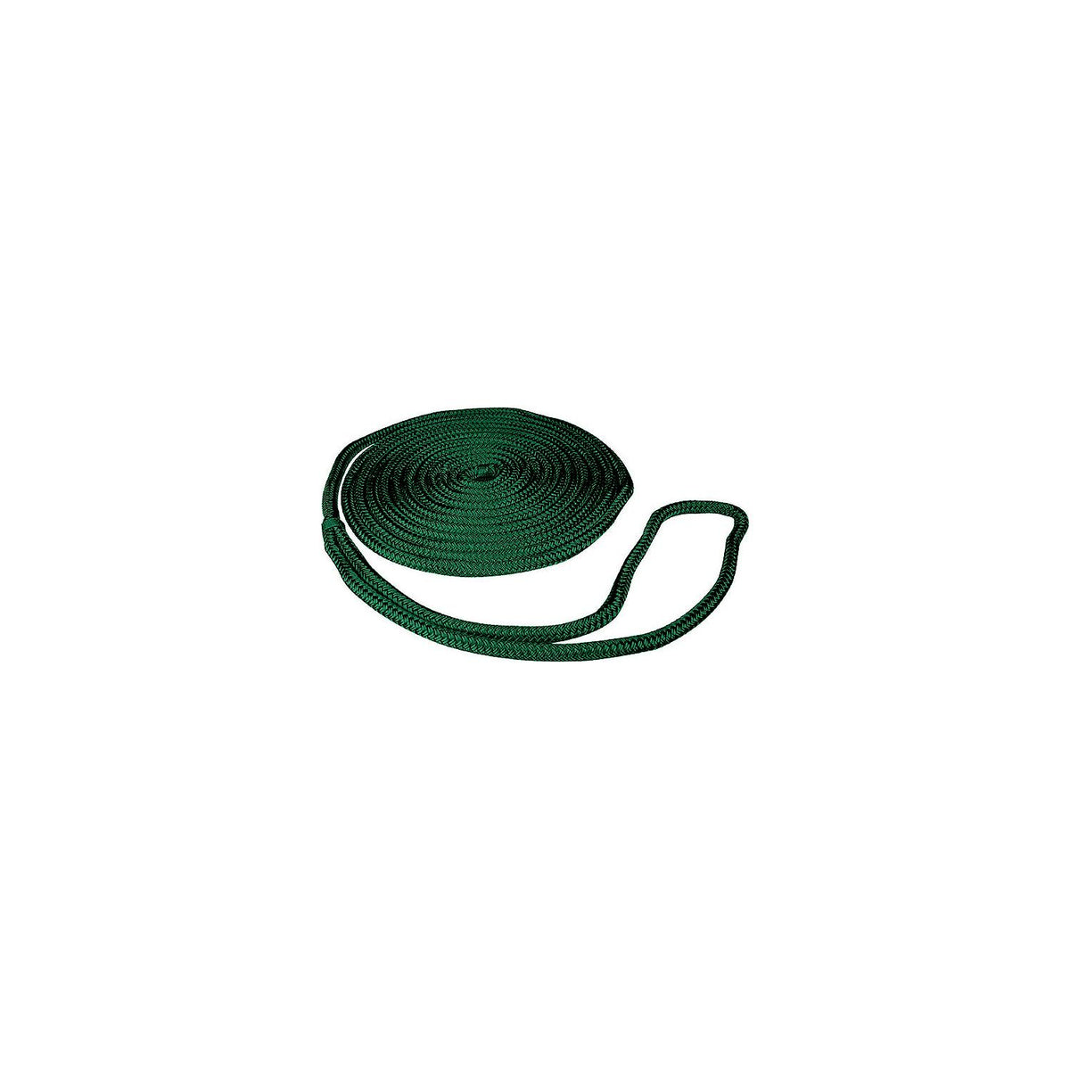 Double Braid Nylon Dock Line, Teal, 3/8in x 15ft