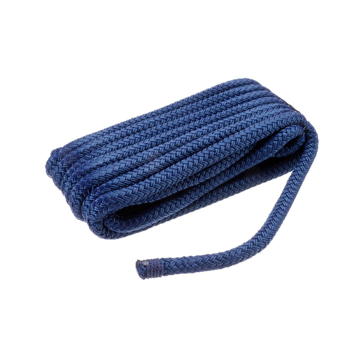Double Braid Nylon Dock Line, Navy, 3/8in x 15ft