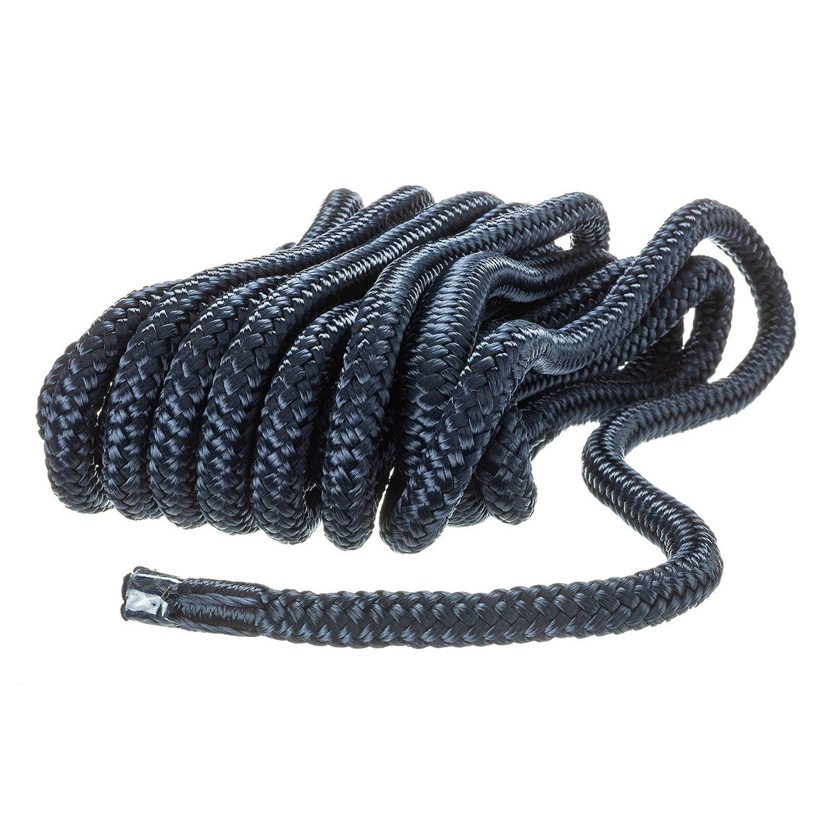 Double Braid Nylon Dock Line, Navy, 3/8in x 20ft