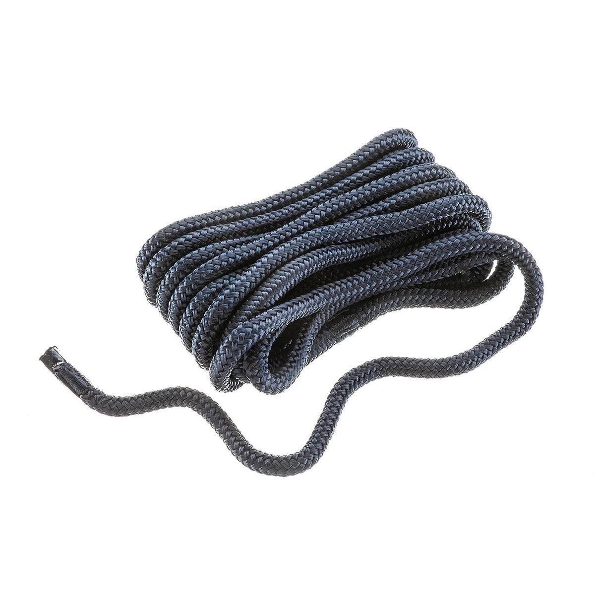 Double Braid Nylon Dock Line, Navy, 3/8in x 20ft
