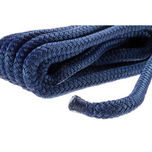 Double Braid Nylon Dock Line, Navy, 1/2in x 15ft