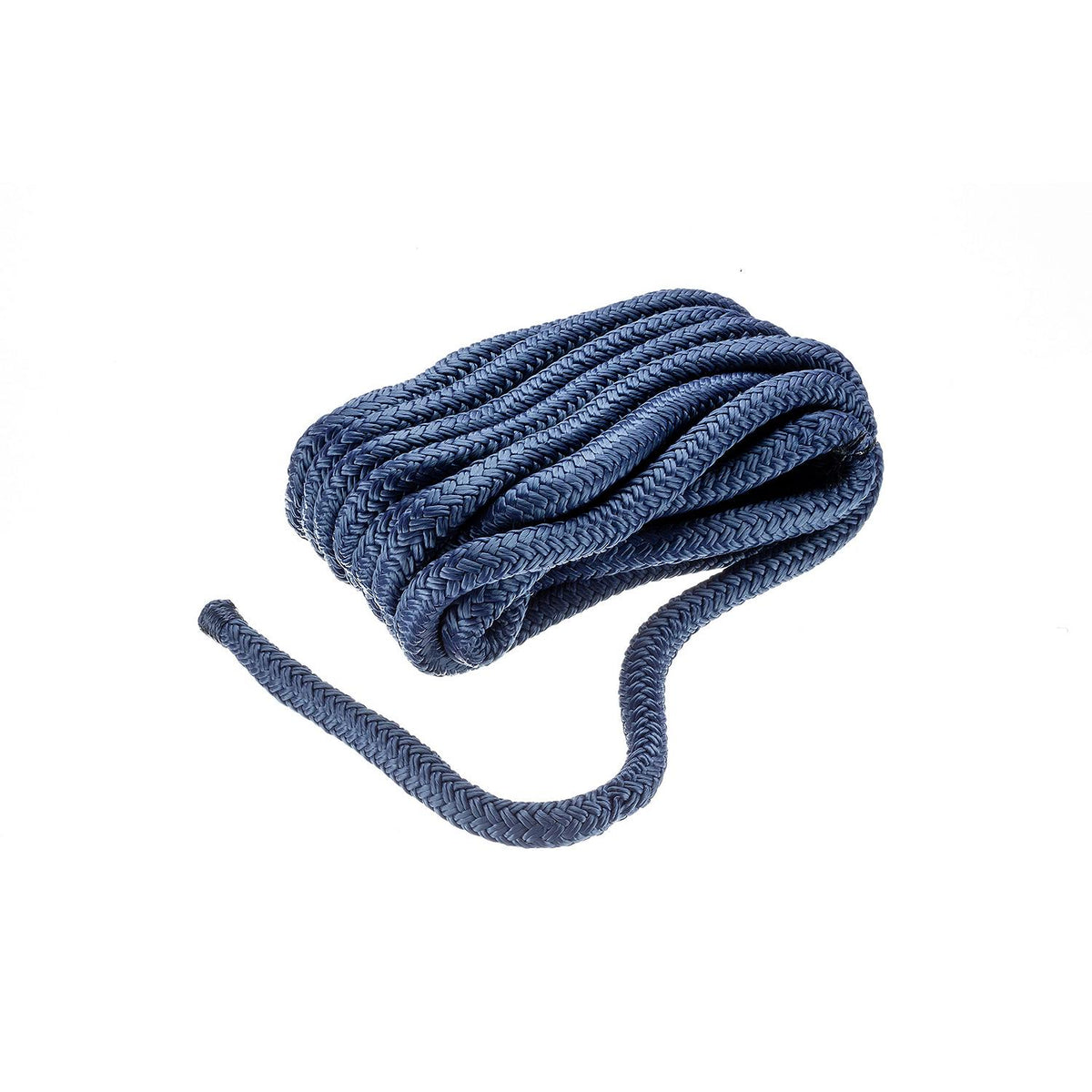 Double Braid Nylon Dock Line, Navy, 1/2in x 20ft